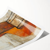 Figurative Abstract Art Prints – Minimalist Textured Seated Portrait