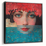 Colorful Abstract Figurative Paintings – Dreamlike Surreal Portrait