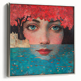 Colorful Abstract Figurative Paintings – Dreamlike Surreal Portrait