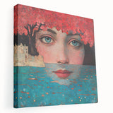 Colorful Abstract Figurative Paintings – Dreamlike Surreal Portrait