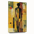 Modern Abstract Figure Paintings – Geometric Human Silhouette Art