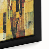 Modern Abstract Figure Paintings – Geometric Human Silhouette Art