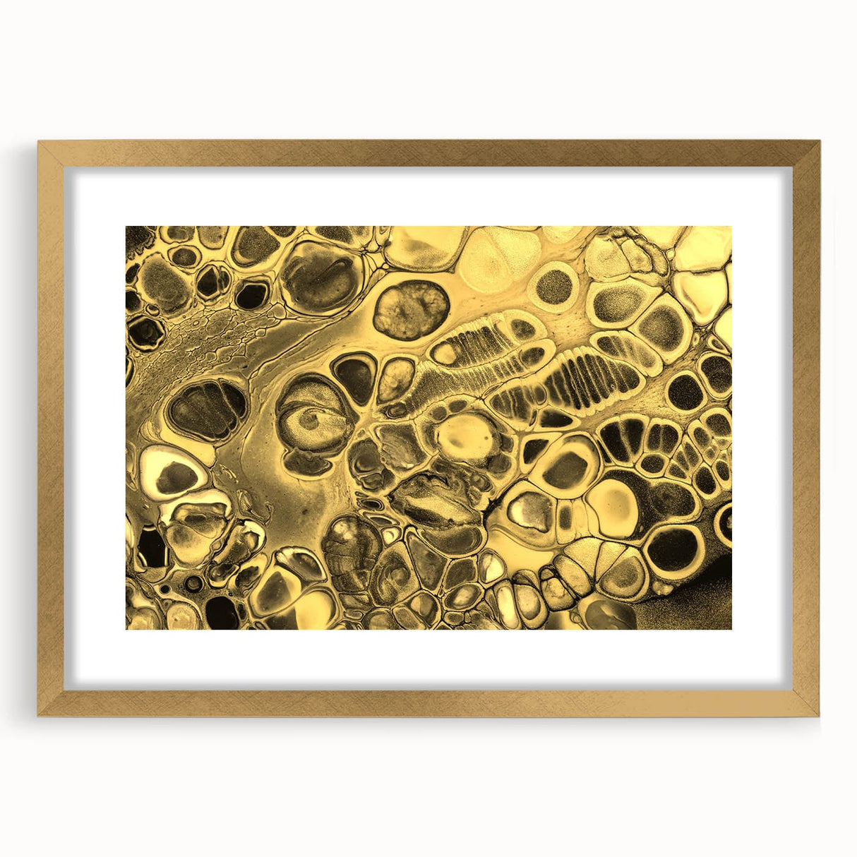 Luxury Gold Fluid Art – Elegant Black & Gold Abstract Canvas