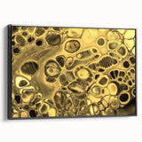 Luxury Gold Fluid Art – Elegant Black & Gold Abstract Canvas