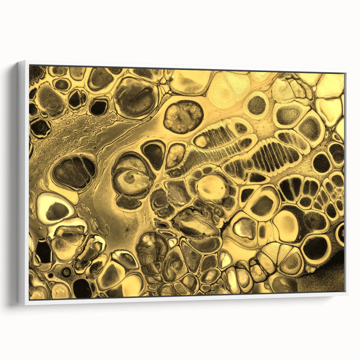 Luxury Gold Fluid Art – Elegant Black & Gold Abstract Canvas