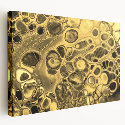 Luxury Gold Fluid Art – Elegant Black & Gold Abstract Canvas