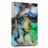 Modern Abstract Canvas Prints – Dreamlike Face in Earth Tones