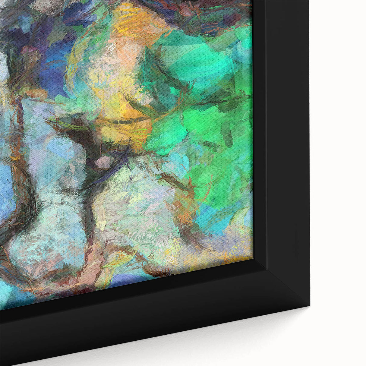 Modern Abstract Canvas Prints – Dreamlike Face in Earth Tones