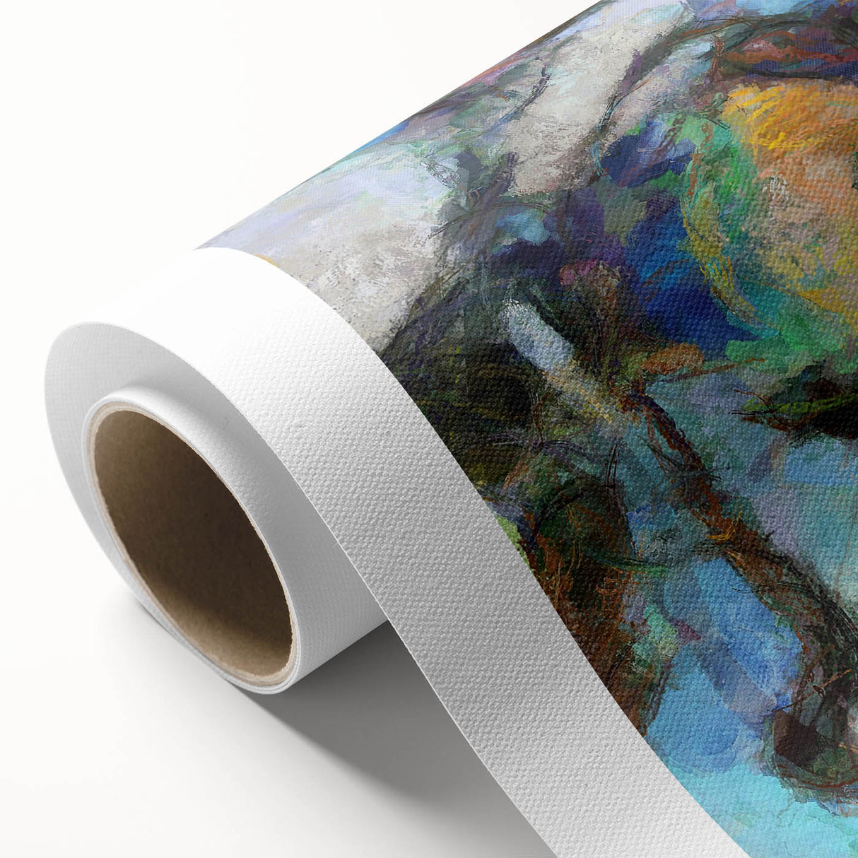 Modern Abstract Canvas Prints – Dreamlike Face in Earth Tones