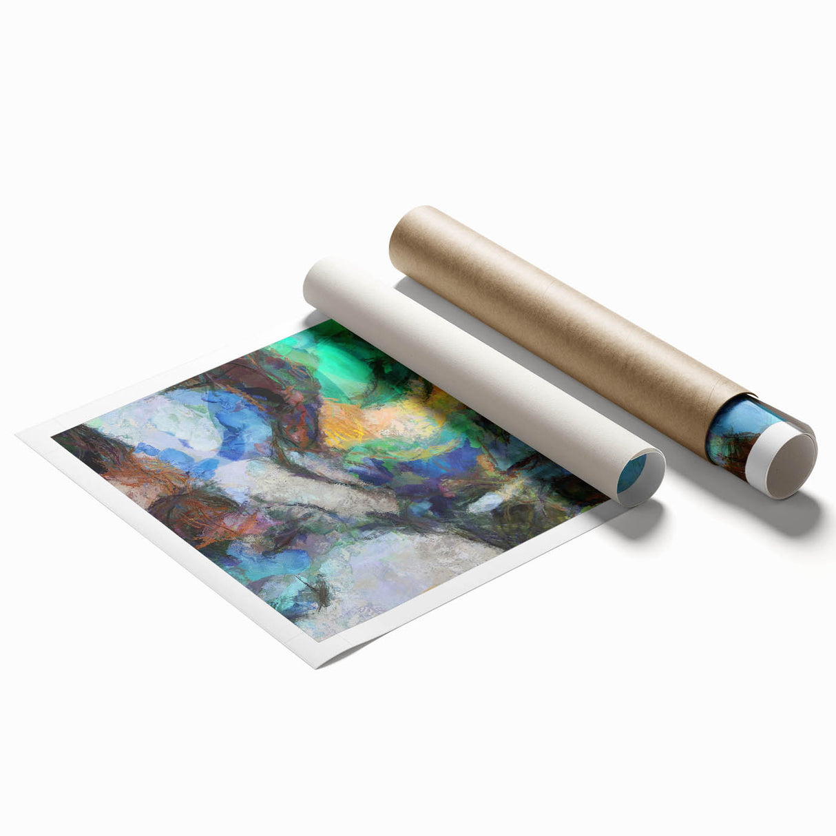 Modern Abstract Canvas Prints – Dreamlike Face in Earth Tones