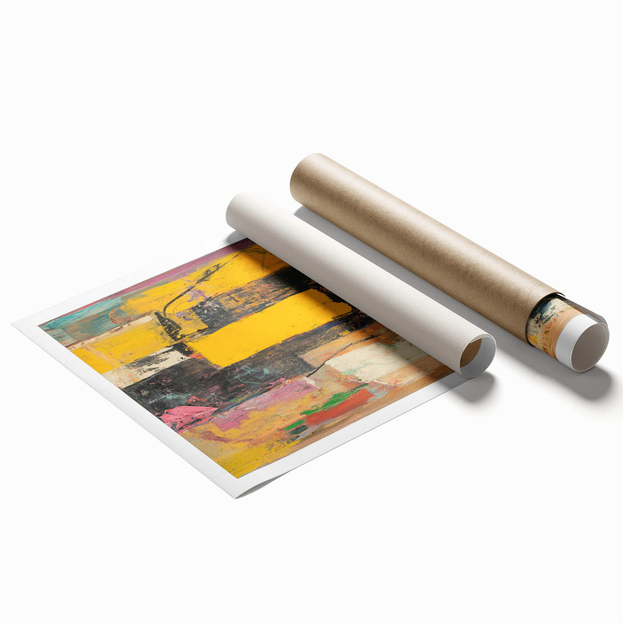 Abstract Expressionist Wall Art – Vibrant Modern Canvas Print