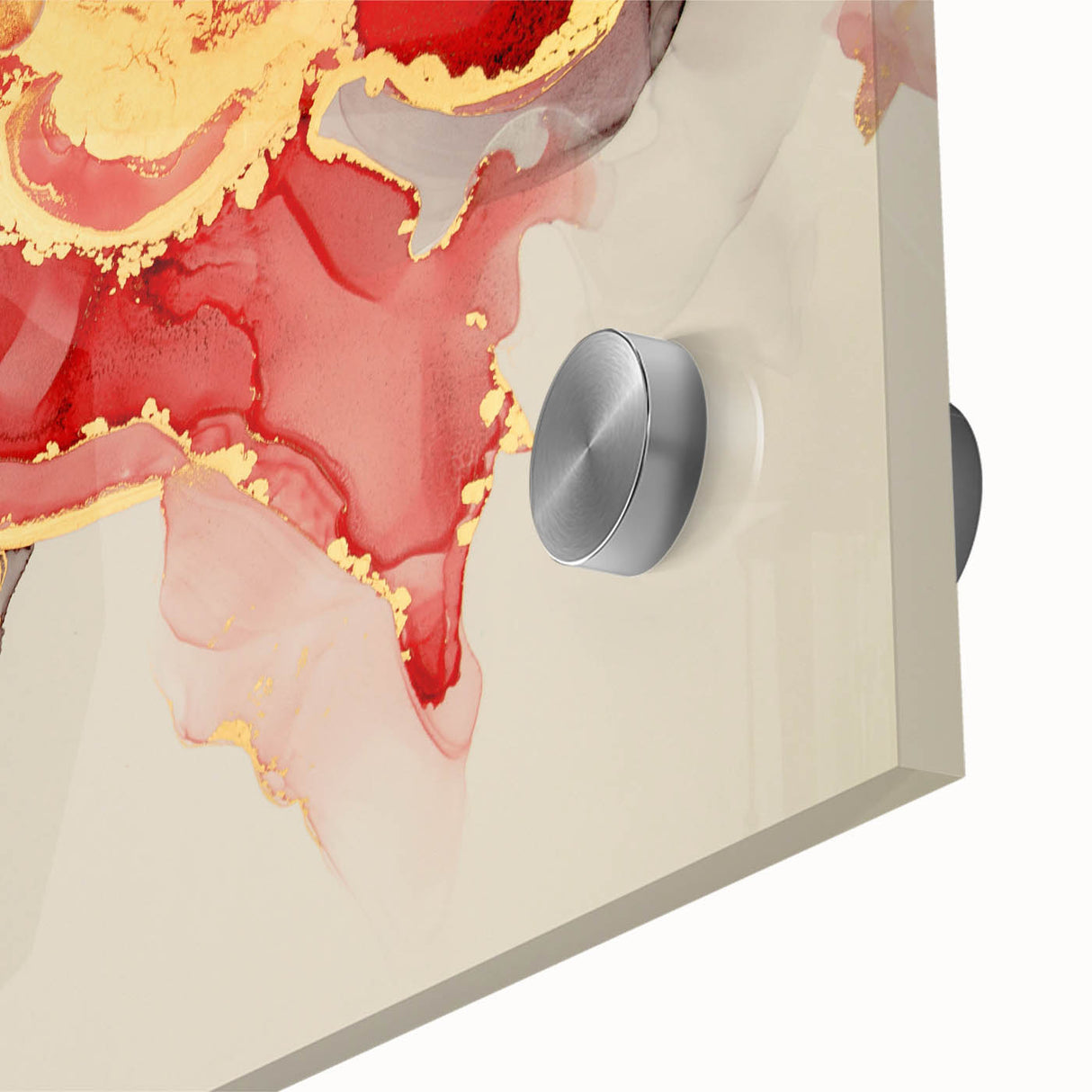 Exclusive Modern Abstract Art – Burgundy & Gold Canvas Print