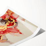 Exclusive Modern Abstract Art – Burgundy & Gold Canvas Print