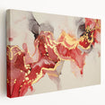 Exclusive Modern Abstract Art – Burgundy & Gold Canvas Print