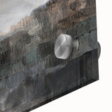 Earthen Harmony Abstracts - Tranquil Landscape Abstract Art in Gray
