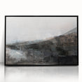 Earthen Harmony Abstracts - Tranquil Landscape Abstract Art in Gray
