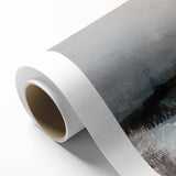 Earthen Harmony Abstracts - Tranquil Landscape Abstract Art in Gray