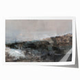 Earthen Harmony Abstracts - Tranquil Landscape Abstract Art in Gray