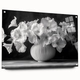 Monochrome Floral Elegance - Fine Art Photography Framed Prints