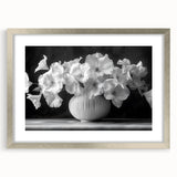 Monochrome Floral Elegance - Fine Art Photography Framed Prints