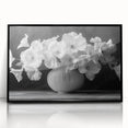 Monochrome Floral Elegance - Fine Art Photography Framed Prints