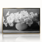 Monochrome Floral Elegance - Fine Art Photography Framed Prints