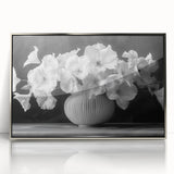Monochrome Floral Elegance - Fine Art Photography Framed Prints