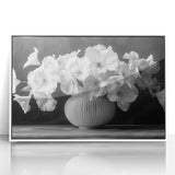 Monochrome Floral Elegance - Fine Art Photography Framed Prints