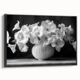 Monochrome Floral Elegance - Fine Art Photography Framed Prints