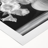 Monochrome Floral Elegance - Fine Art Photography Framed Prints