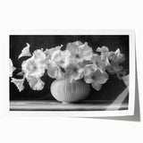 Monochrome Floral Elegance - Fine Art Photography Framed Prints