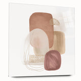 Minimalist Abstract Canvas Prints – Blush Beige & Soft Gold Wall Art