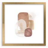 Minimalist Abstract Canvas Prints – Blush Beige & Soft Gold Wall Art