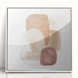 Minimalist Abstract Canvas Prints – Blush Beige & Soft Gold Wall Art