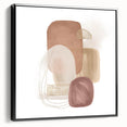 Minimalist Abstract Canvas Prints – Blush Beige & Soft Gold Wall Art