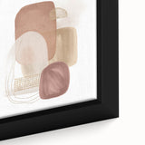 Minimalist Abstract Canvas Prints – Blush Beige & Soft Gold Wall Art