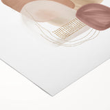 Minimalist Abstract Canvas Prints – Blush Beige & Soft Gold Wall Art