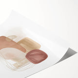 Minimalist Abstract Canvas Prints – Blush Beige & Soft Gold Wall Art