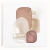 Minimalist Abstract Canvas Prints – Blush Beige & Soft Gold Wall Art