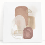Minimalist Abstract Canvas Prints – Blush Beige & Soft Gold Wall Art