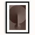 Minimalist Abstract Paintings – Earthy Geometric Brown Art