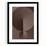 Minimalist Abstract Paintings – Earthy Geometric Brown Art