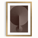 Minimalist Abstract Paintings – Earthy Geometric Brown Art