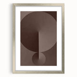 Minimalist Abstract Paintings – Earthy Geometric Brown Art