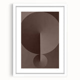 Minimalist Abstract Paintings – Earthy Geometric Brown Art