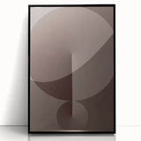 Minimalist Abstract Paintings – Earthy Geometric Brown Art