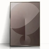 Minimalist Abstract Paintings – Earthy Geometric Brown Art