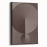 Minimalist Abstract Paintings – Earthy Geometric Brown Art