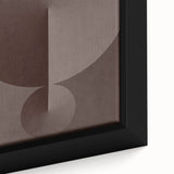 Minimalist Abstract Paintings – Earthy Geometric Brown Art