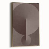 Minimalist Abstract Paintings – Earthy Geometric Brown Art